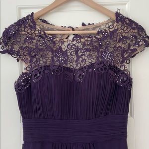 NEW Ever Pretty Elegant Lace Cap Sleeve Maxi Chiffon Bridesmaid Dress (Size 4)